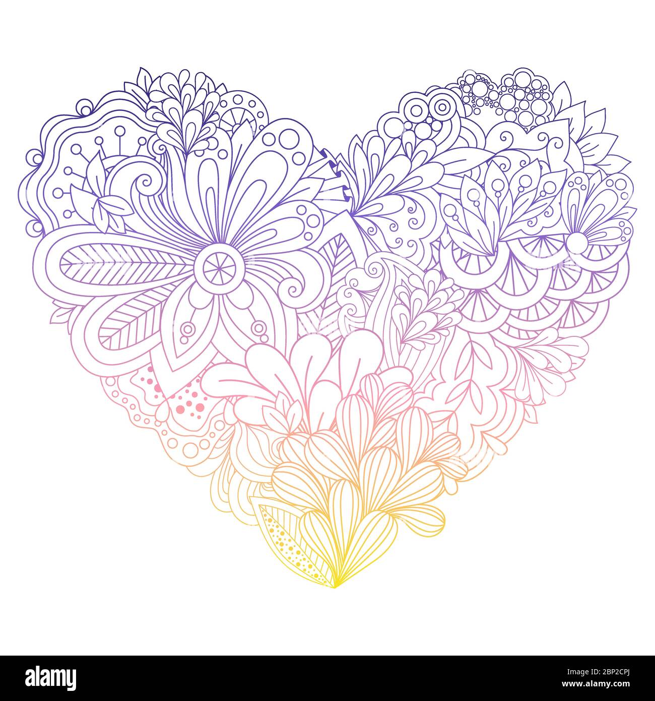 Flower zentangle art drawing hi-res stock photography and images - Alamy