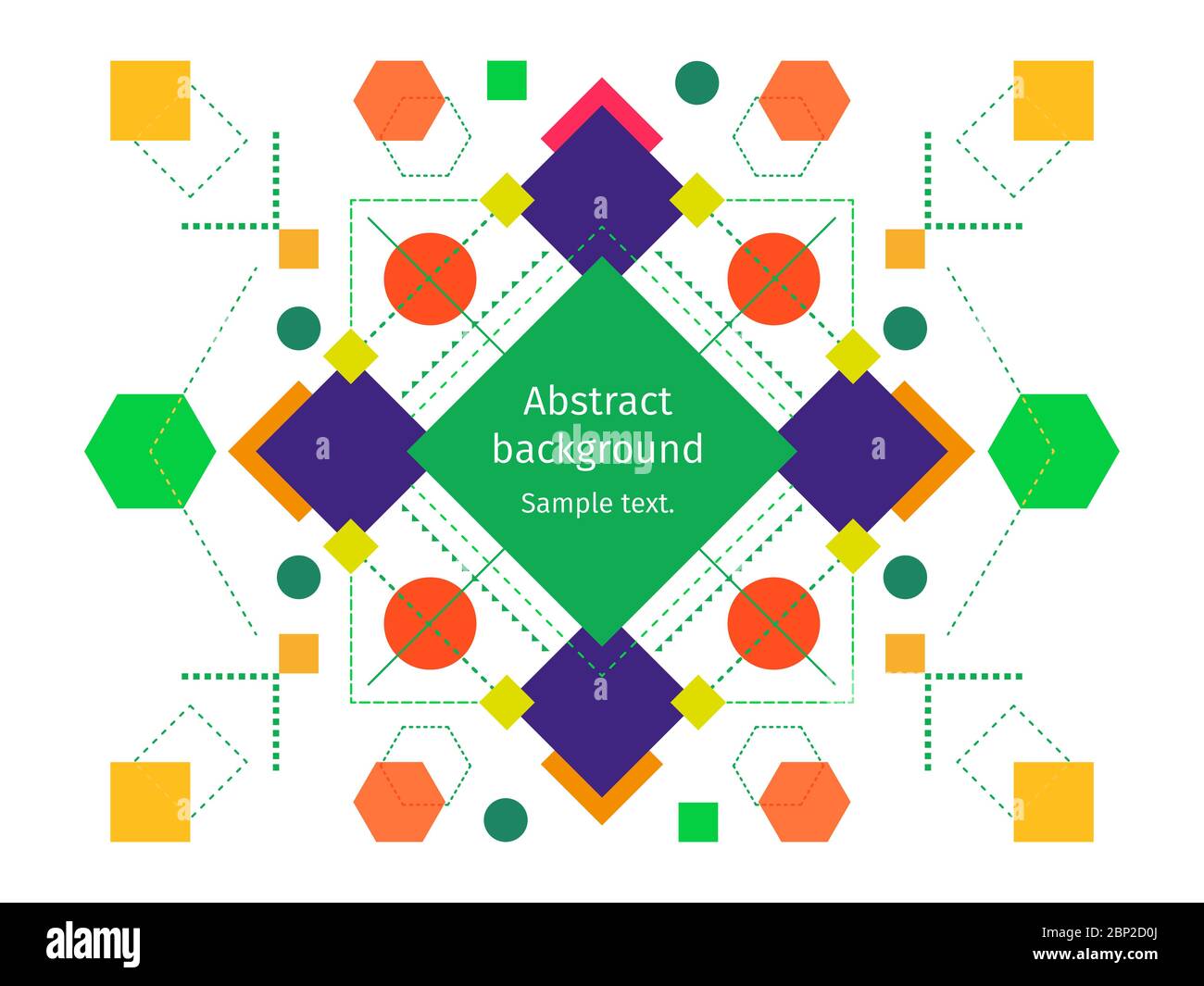 Vector modern geometric style abstract background on white Stock Vector ...