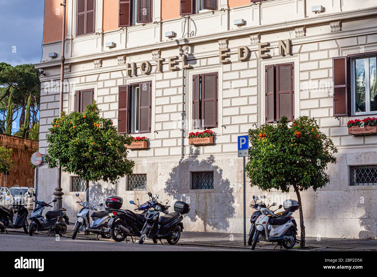 Hotel Eden in Roma, Italy Stock Photo