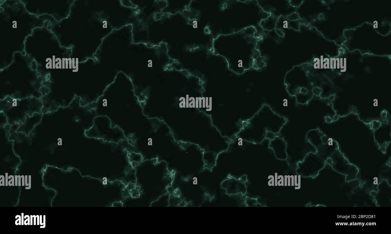 Marble with green veins on black background. Template for wedding invitation. Marble vector texture Stock Vector