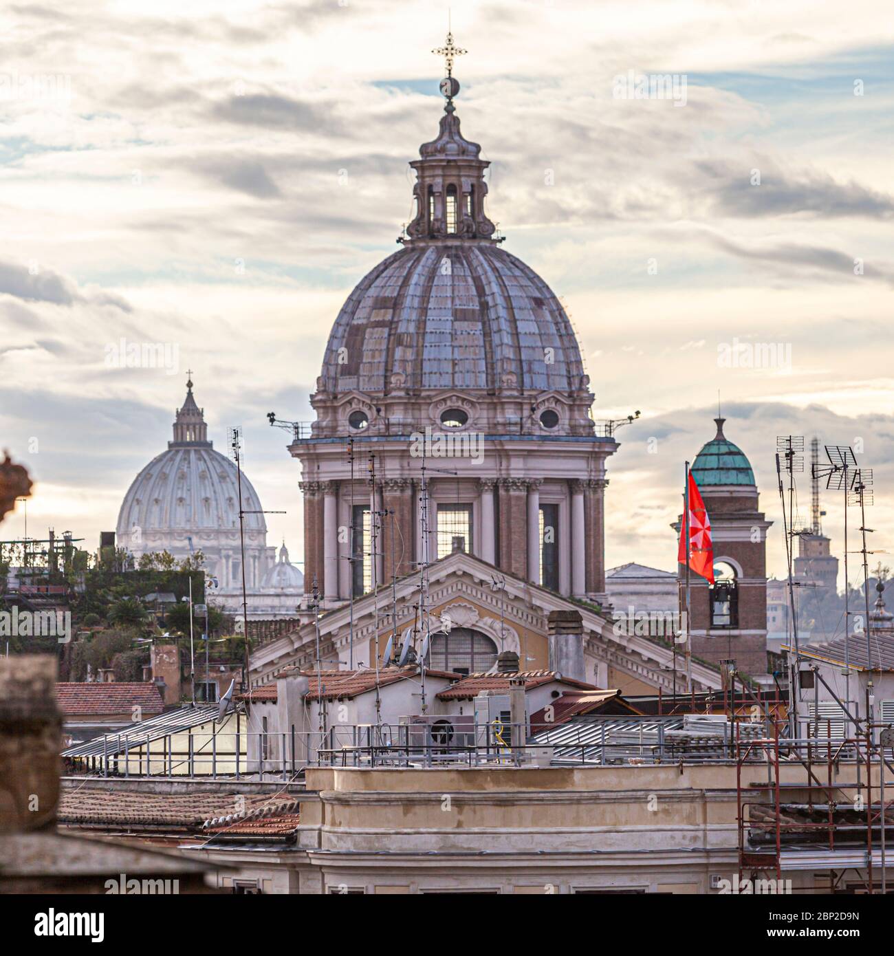 Cityscape of Roma, Italy Stock Photo
