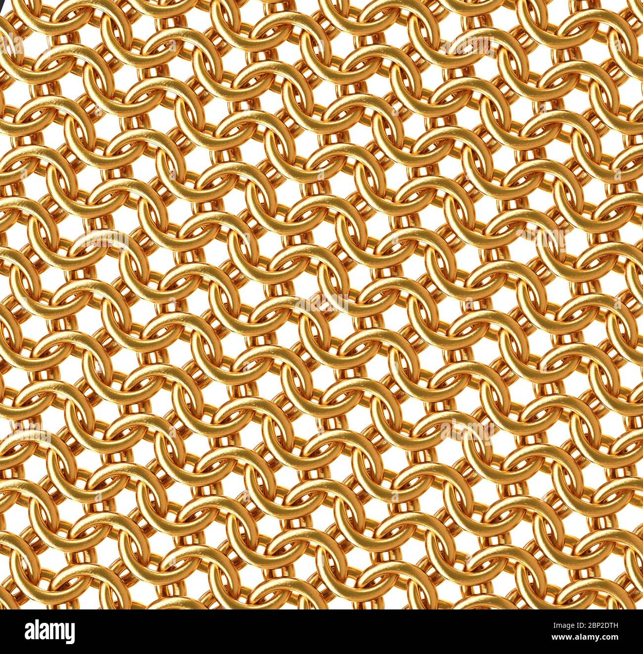 Gold ring chain mail example Stock Photo Alamy