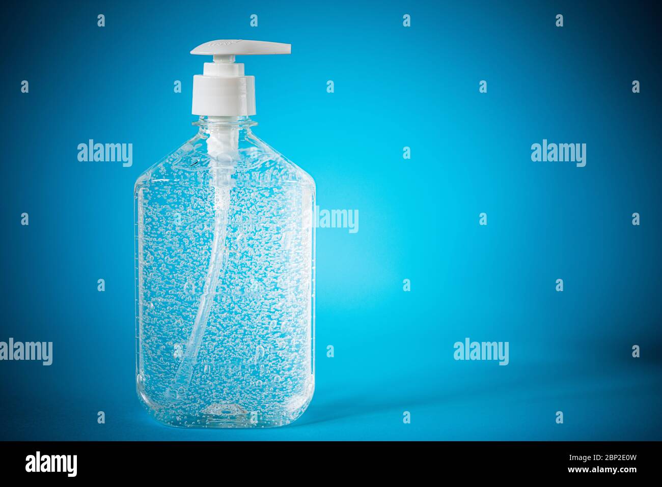 Alcohol-based disinfectant gel. Stock Photo