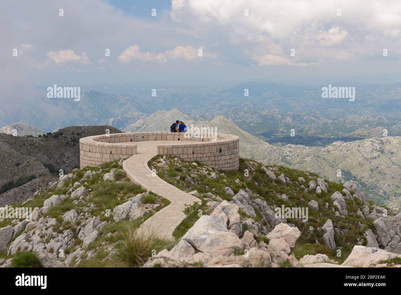 CETINJE, MONTENEGRO - JUNE 04, 2017: Mausoleum of Petar Petrovic Njegos, Lovcen National Park, in Montenegro Stock Photo