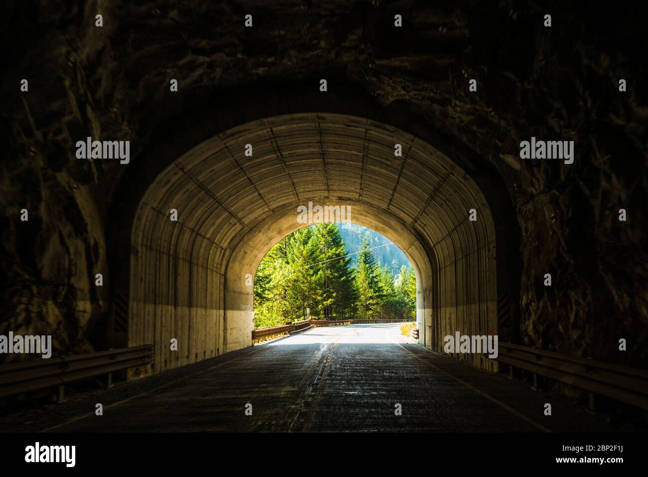 Road Tunnel ,Mountain Tunnel through the rock mountain Stock Photo Alamy