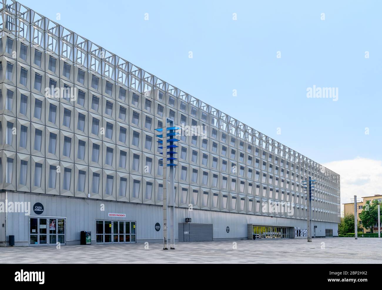 Cluj-Napoca, Romania - 9 May 2020: The Multipurpose or Polyvalent Hall also called BT Arena where sports events like the Fed Cup or Music Festivals li Stock Photo