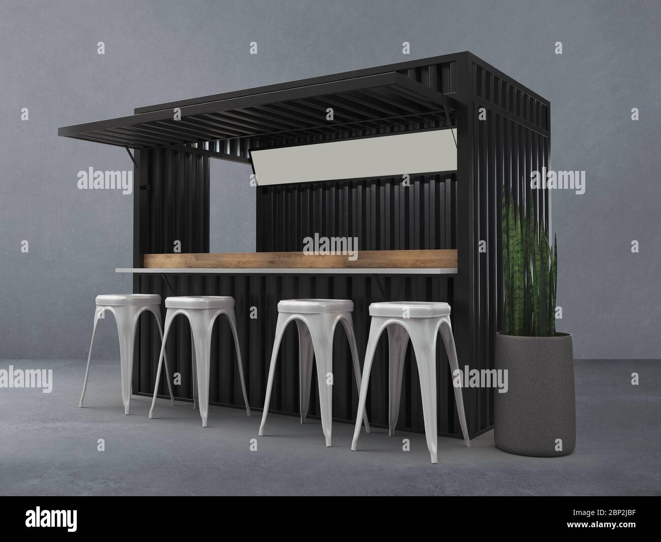 Download Beautifully Converted Shipping Container In The Into Modern Cafe Bar Restaurant 3d Rendering Mockup Stock Photo Alamy PSD Mockup Templates