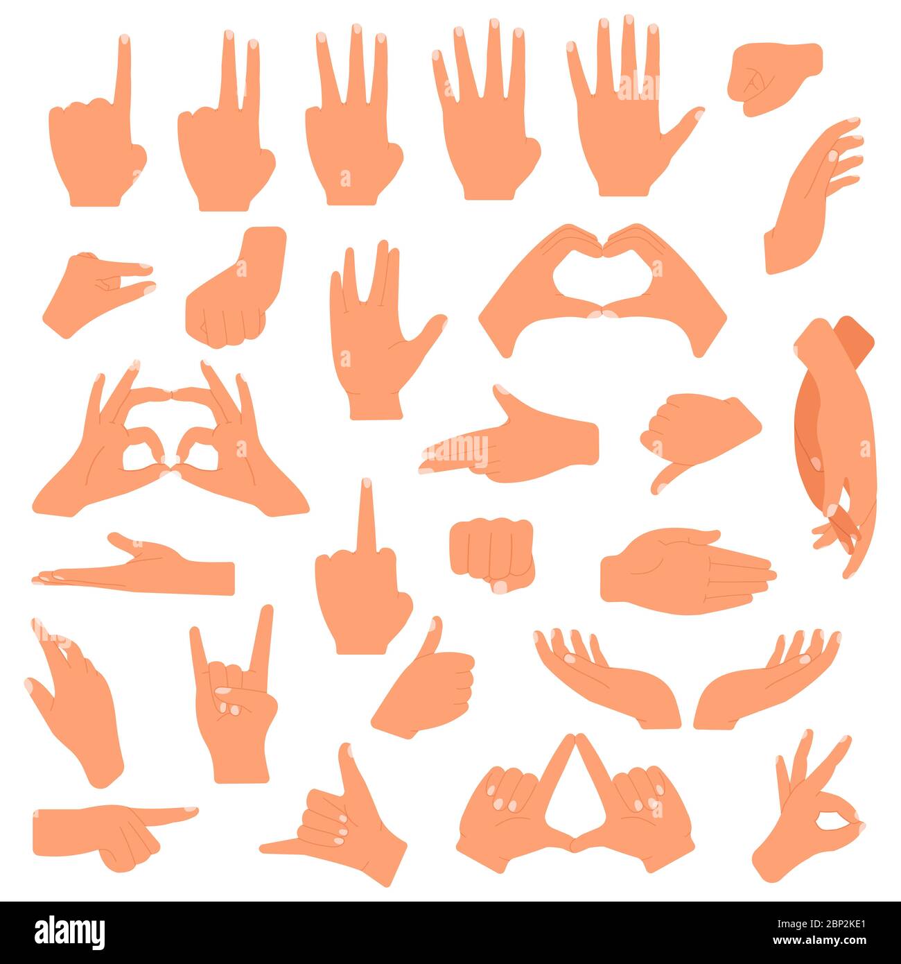 Gesturing hands. Communication hand gesture, pointing, counting fingers, ok  sign, palm gesture language vector illustration set Stock Vector Image &  Art - Alamy