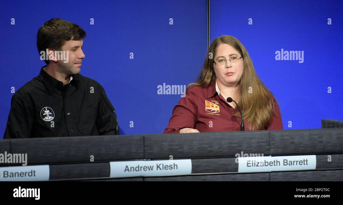 Mars InSight Post Landing Press Conference Elizabeth Barrett, InSight