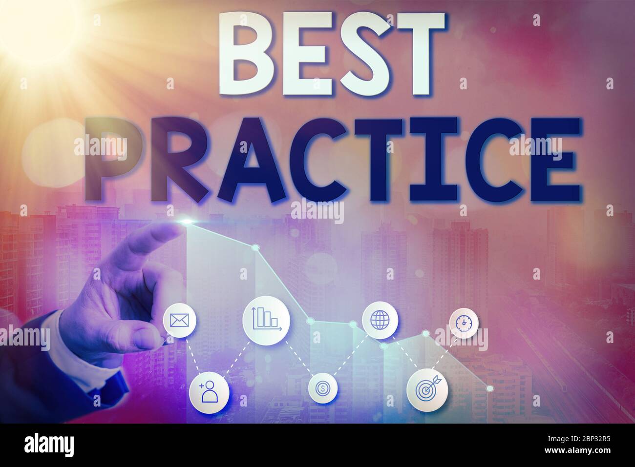 Writing note showing Best Practice. Business concept for commercial ...