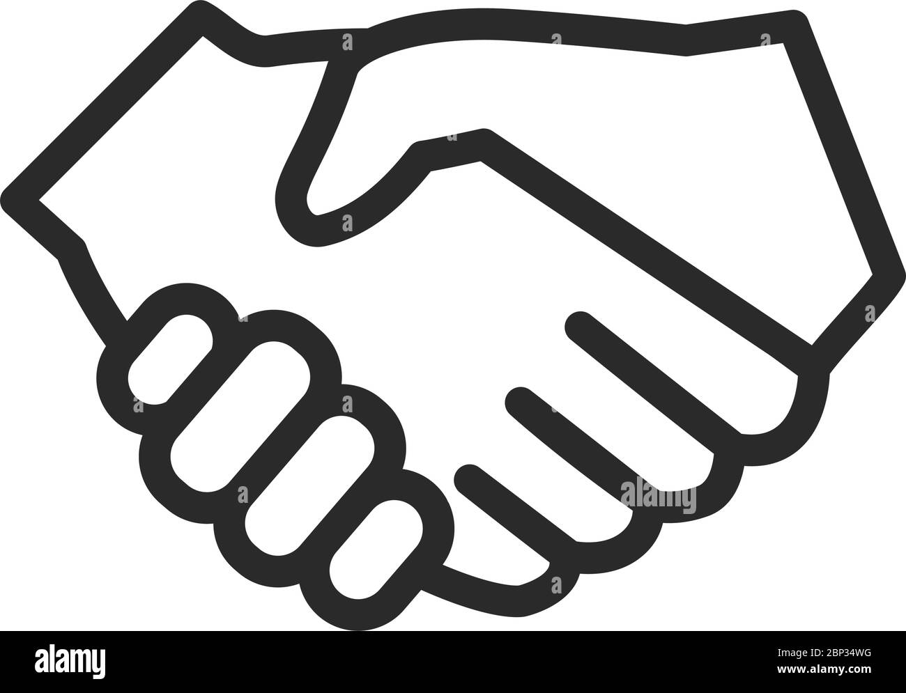 Handshake icon hires stock photography and images Alamy