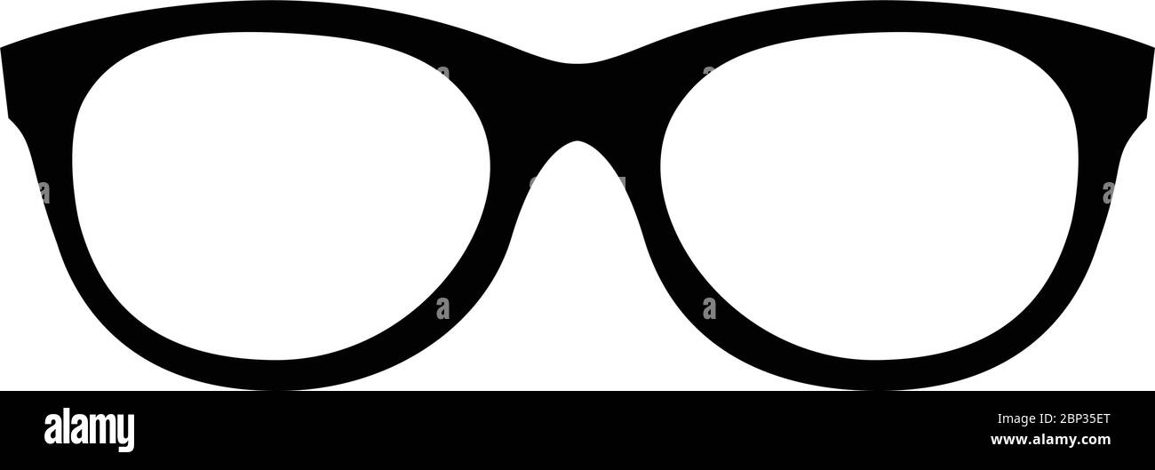 Vector glasses Icon isolated on white background Stock Vector Image ...