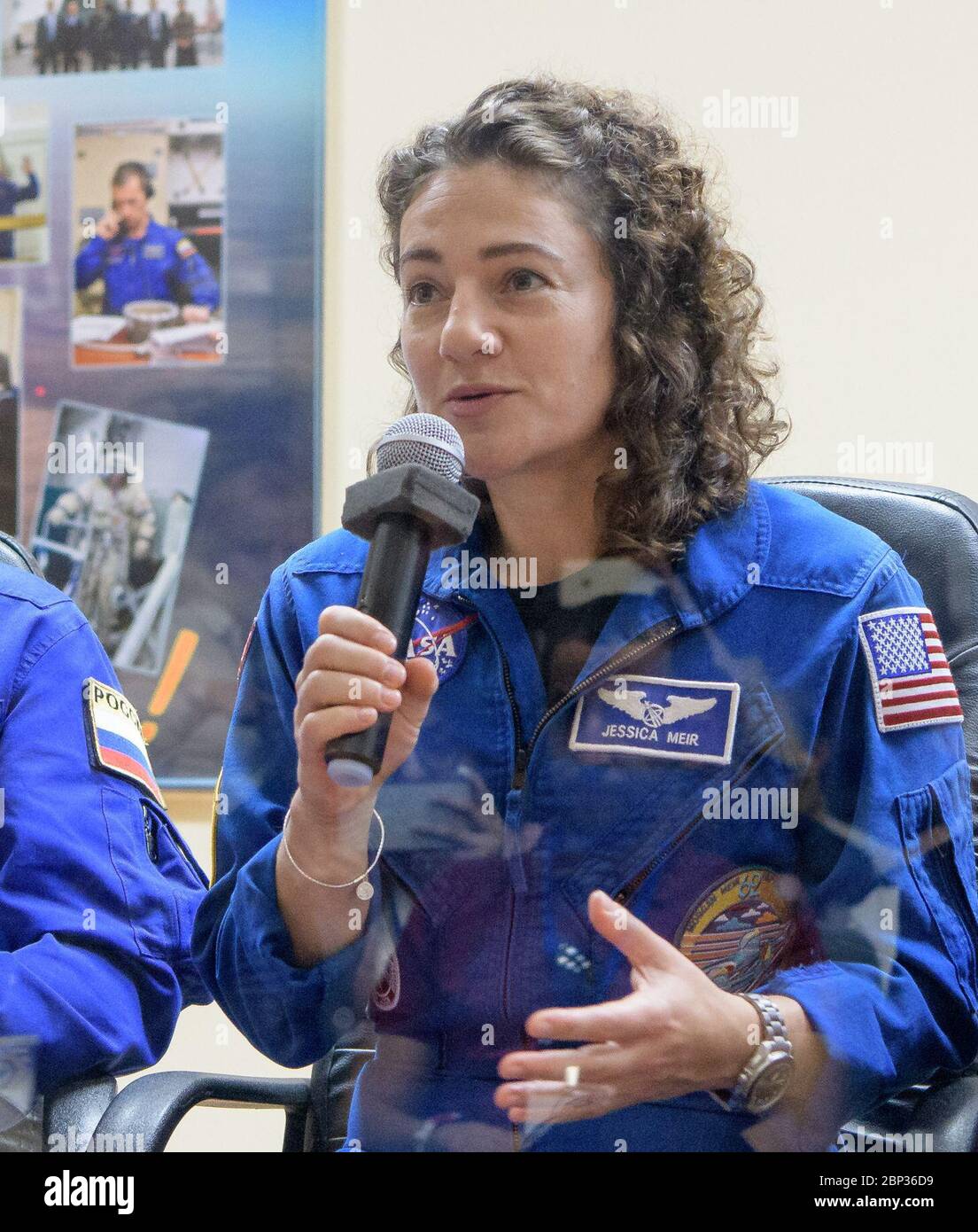 Expedition 61 Press Conference Expedition 61 Astronaut Jessica Meir Of Nasa Is Seen During A Press Conference Tuesday Sept 24 2019 At The Cosmonaut Hotel In Baikonur Kazakhstan Meir Expedition 61 Cosmonaut