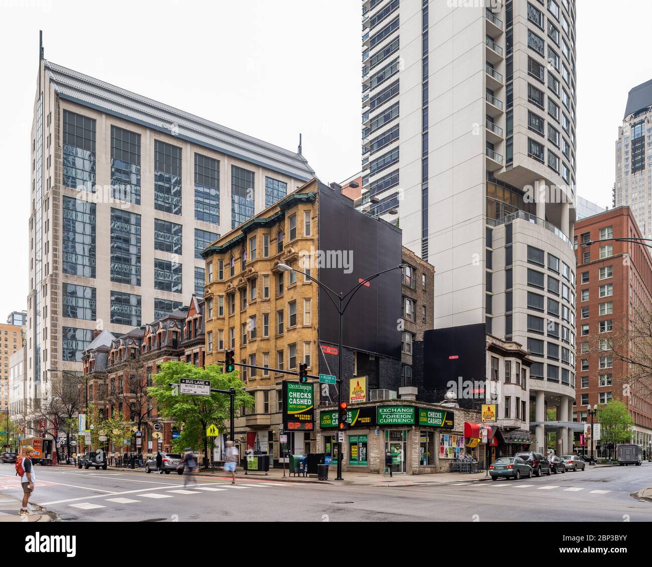 Commercial buildings in the River North neighborhood Stock Photo Alamy