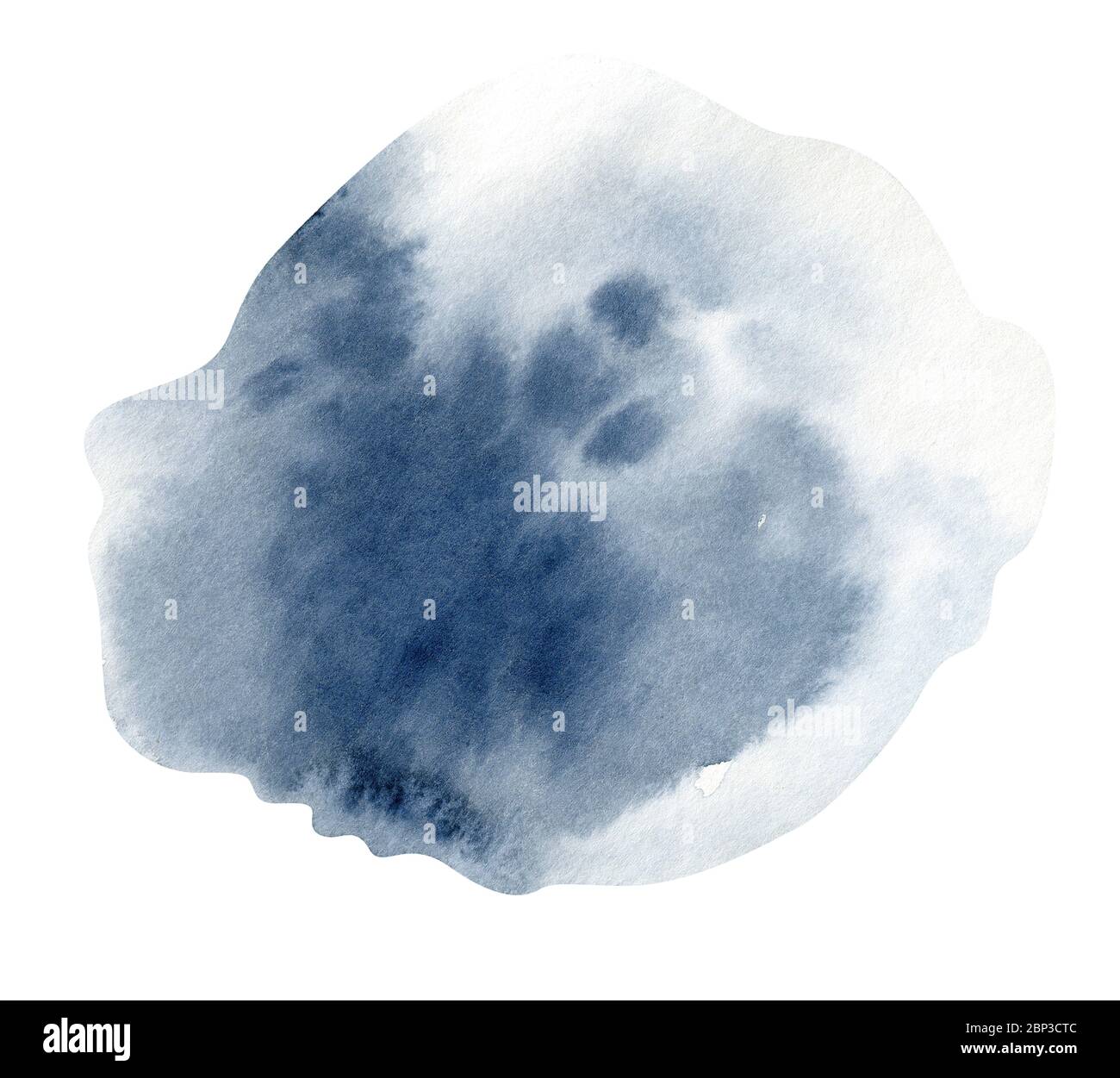 blue watercolor background. Splash abstract shape Stock Photo - Alamy
