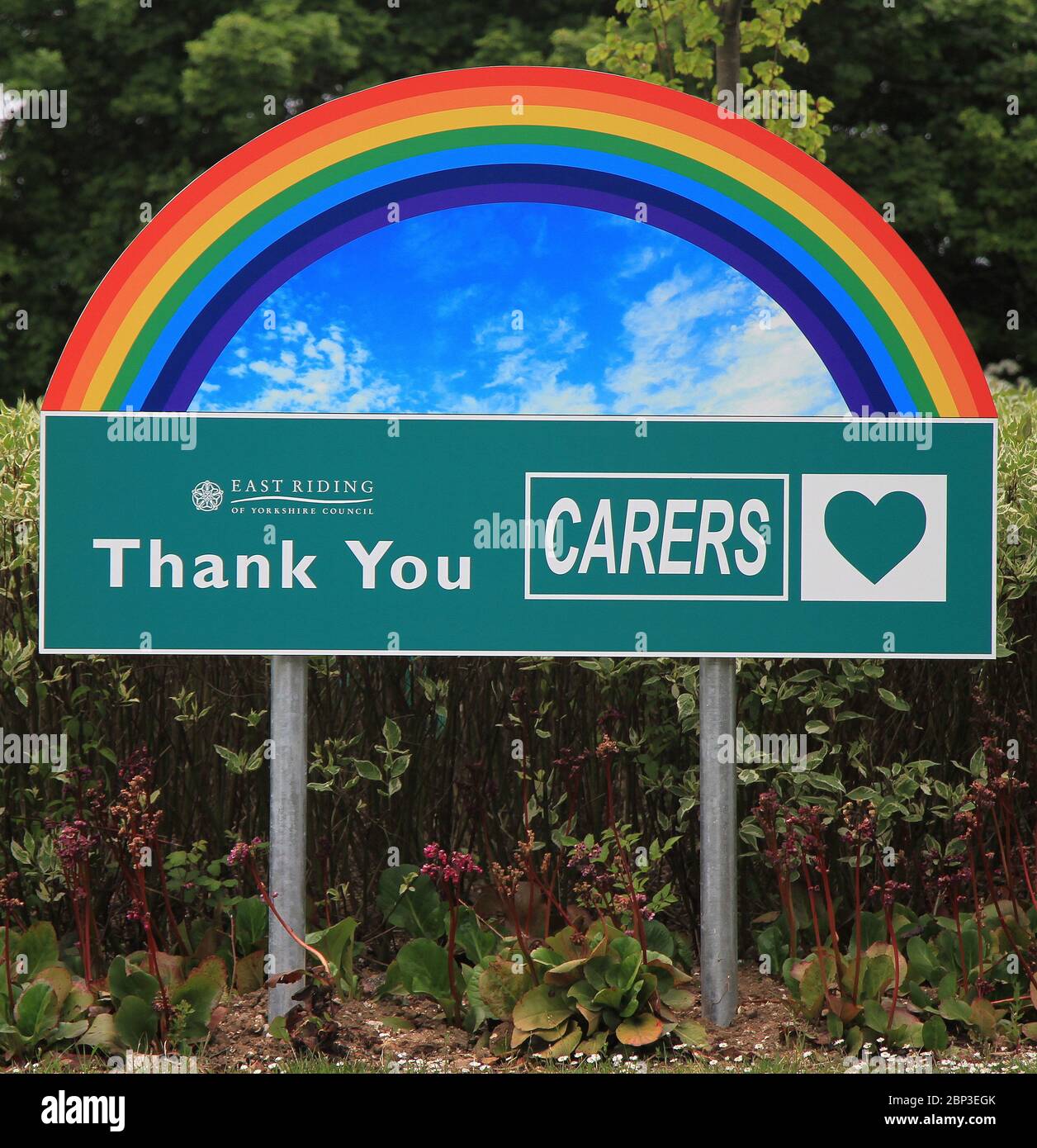 Cottingham signs Stock Photo