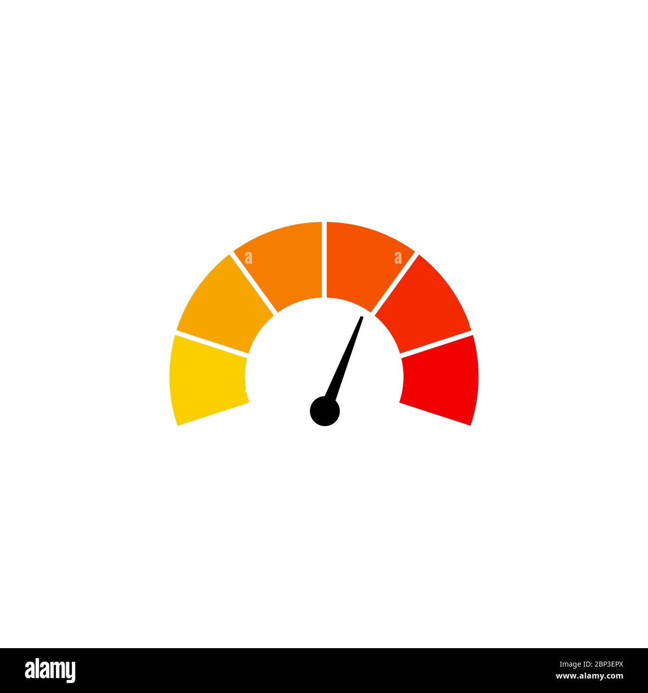 Speedometer icon isolated on white background, vector Stock Vector