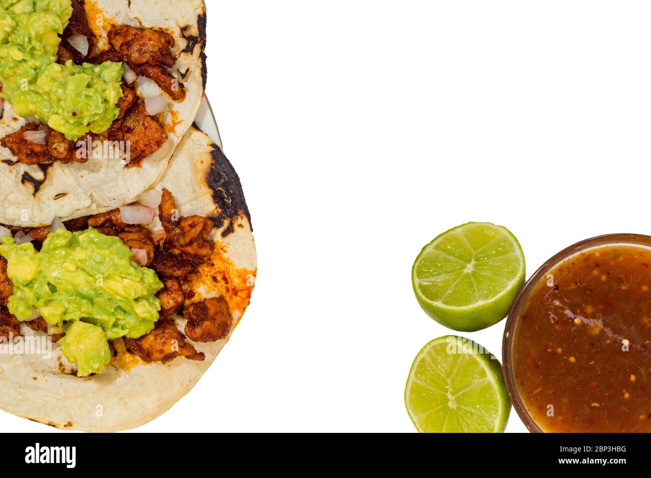 Tijuana tacos al pastor, Mexican street food Stock Photo
