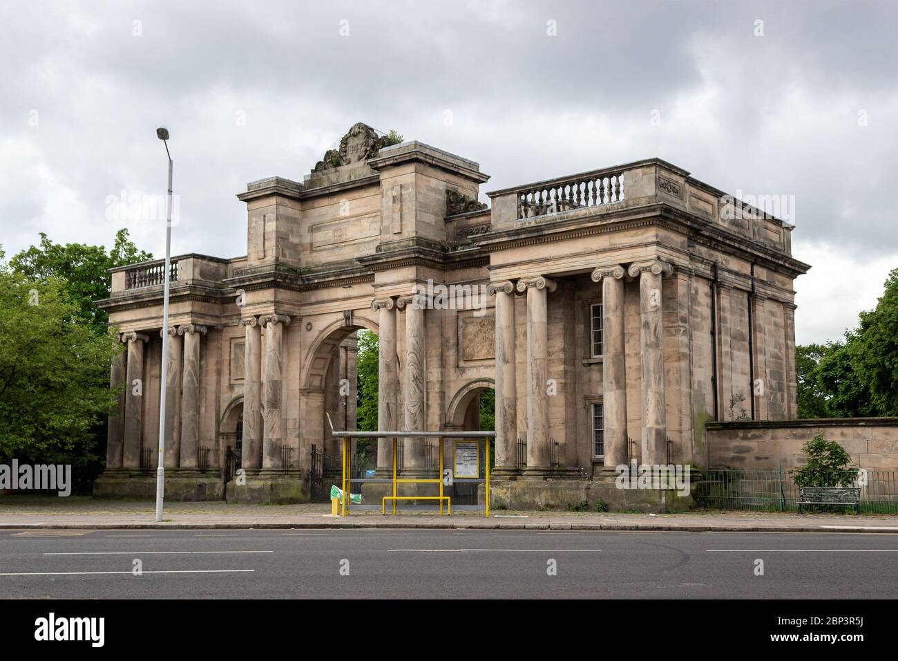 Grand Entrance to Birkenhead Park, designed by Lewis Hornblower, built in 1847, Park Road North