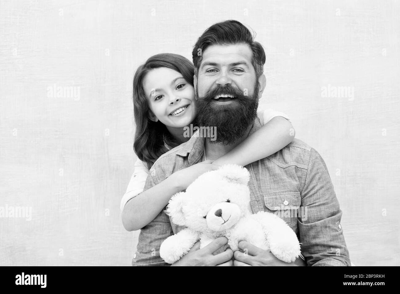 Celebrating Fathers Birthday Little Daughter Hug Father On Fathers Day Happy Family Celebrate International Fathers Day Happy Fathers Day Love You Dad Copy Space Stock Photo Alamy