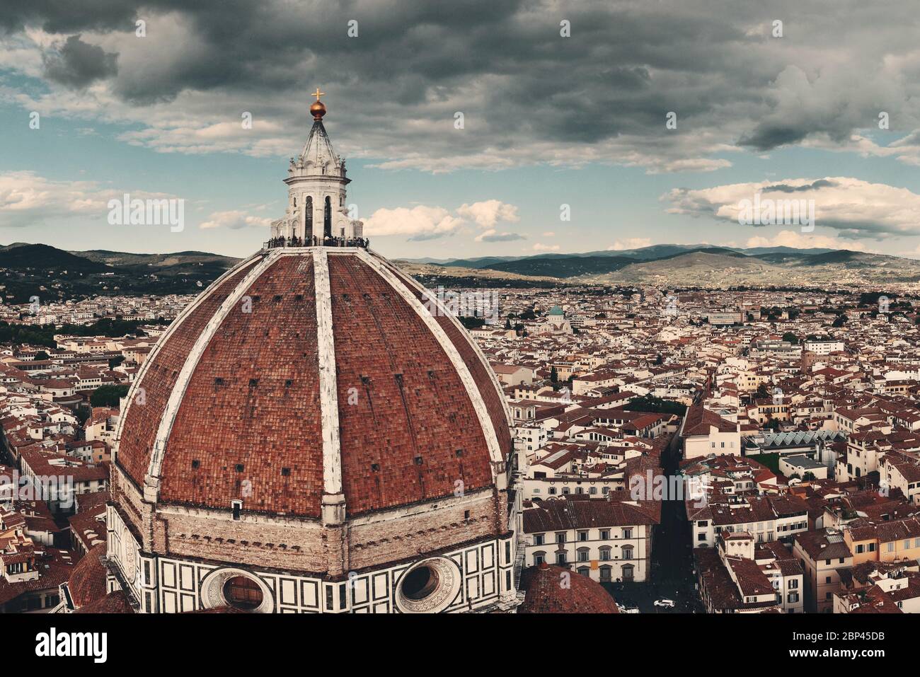 Duomo Santa Maria Del Fiore dome and skyline in Florence Italy Stock ...