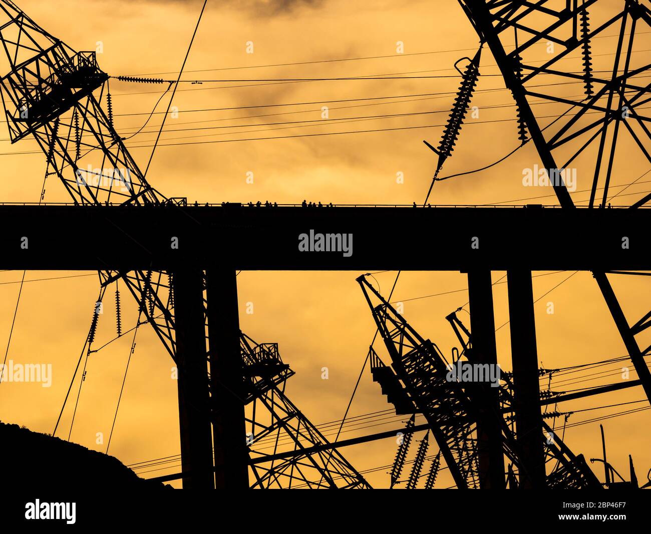 Electrical lines near the Mike OCalaghanPat Tillman Memorial Bridge at