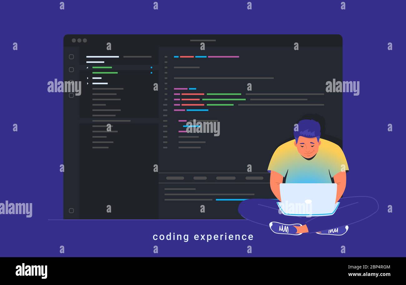 Coding experience and software development Stock Vector Image & Art - Alamy
