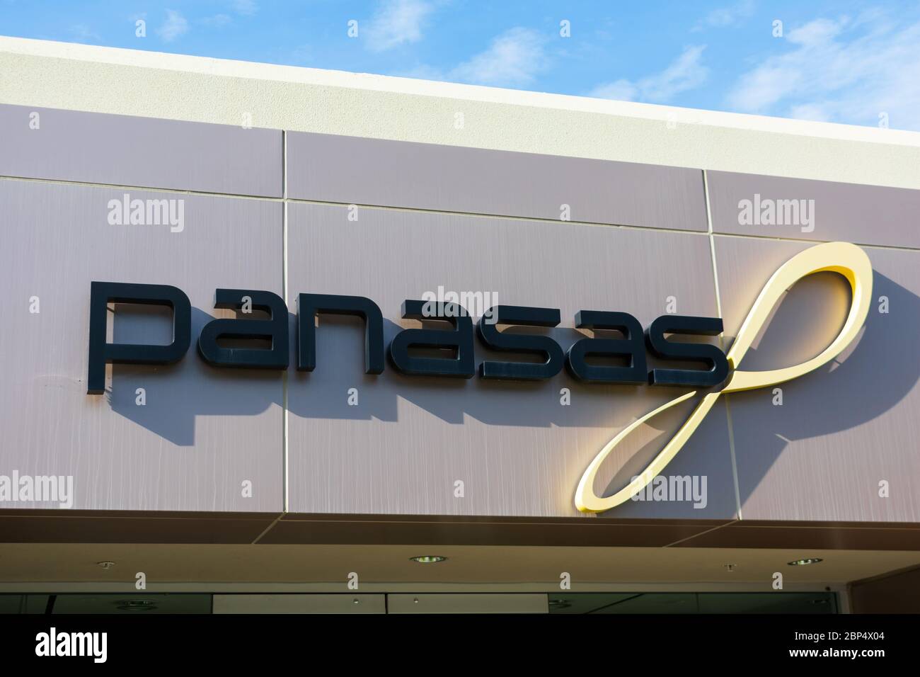 Panasas sign at computer data storage company headquarters in Silicon ...