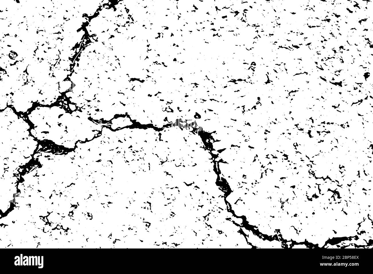 Grunge Black And White Crack Texture Background Vector Use For 