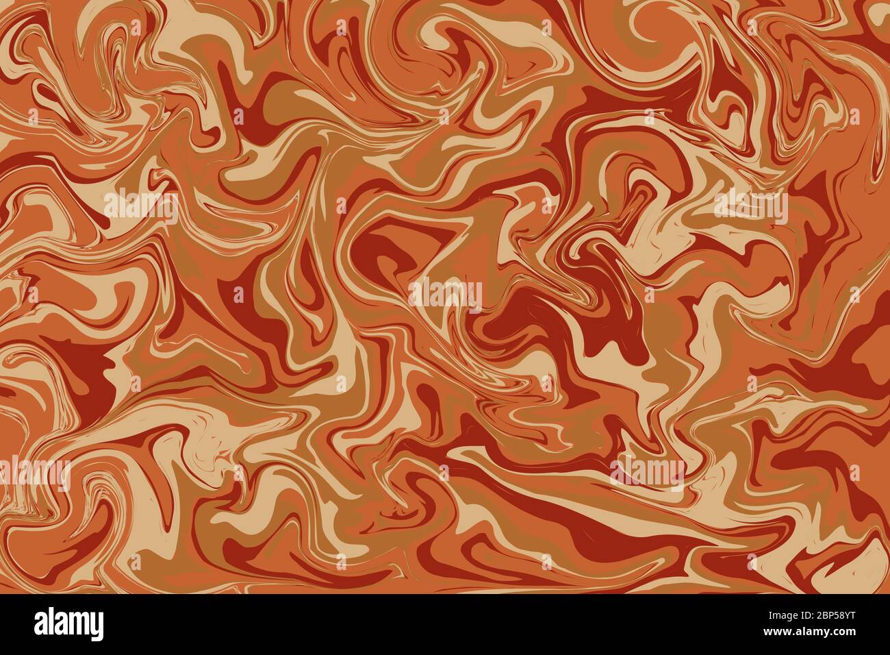 Marble textured in brown, orange, red color background (Vector) Stock Vector