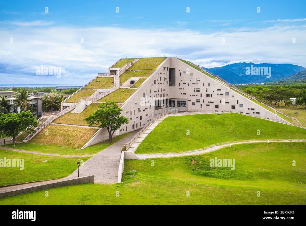 Library of  National Taitung University in Taitung, taiwan Stock Photo