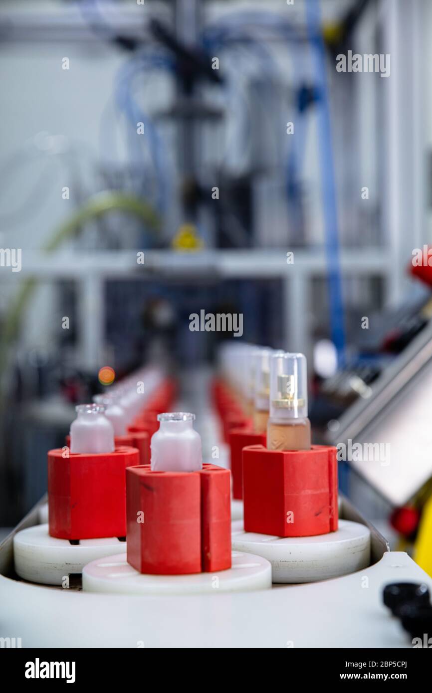 Cosmetic industry equipment and production process Stock Photo Alamy