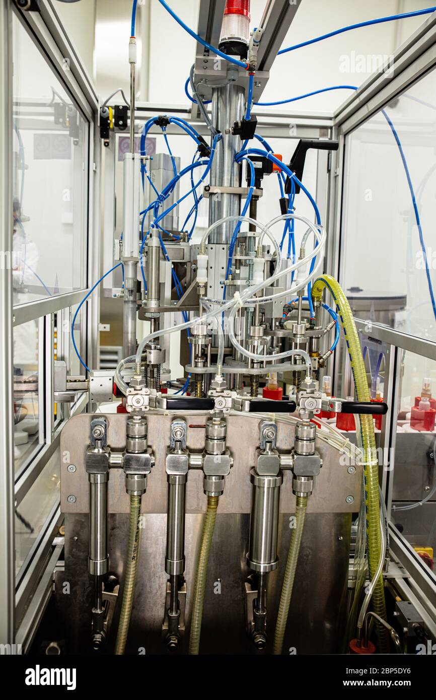 Cosmetic industry equipment and production process Stock Photo Alamy