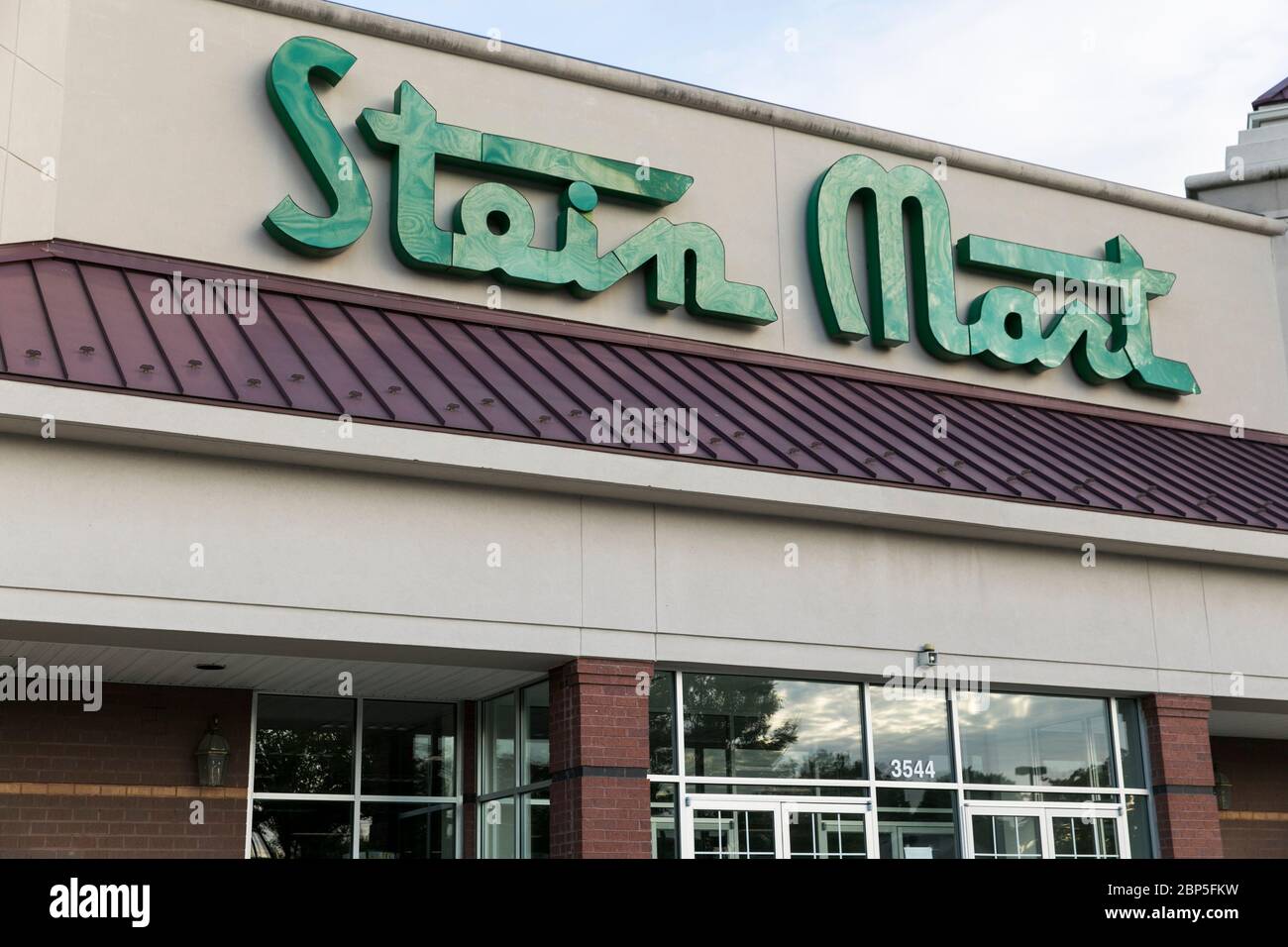 A logo sign outside of a Stein Mart retail store location in Richmond, Virginia on May 13, 2020. Stock Photo