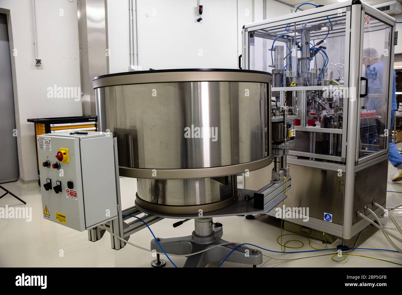 Cosmetic industry equipment and production process Stock Photo Alamy