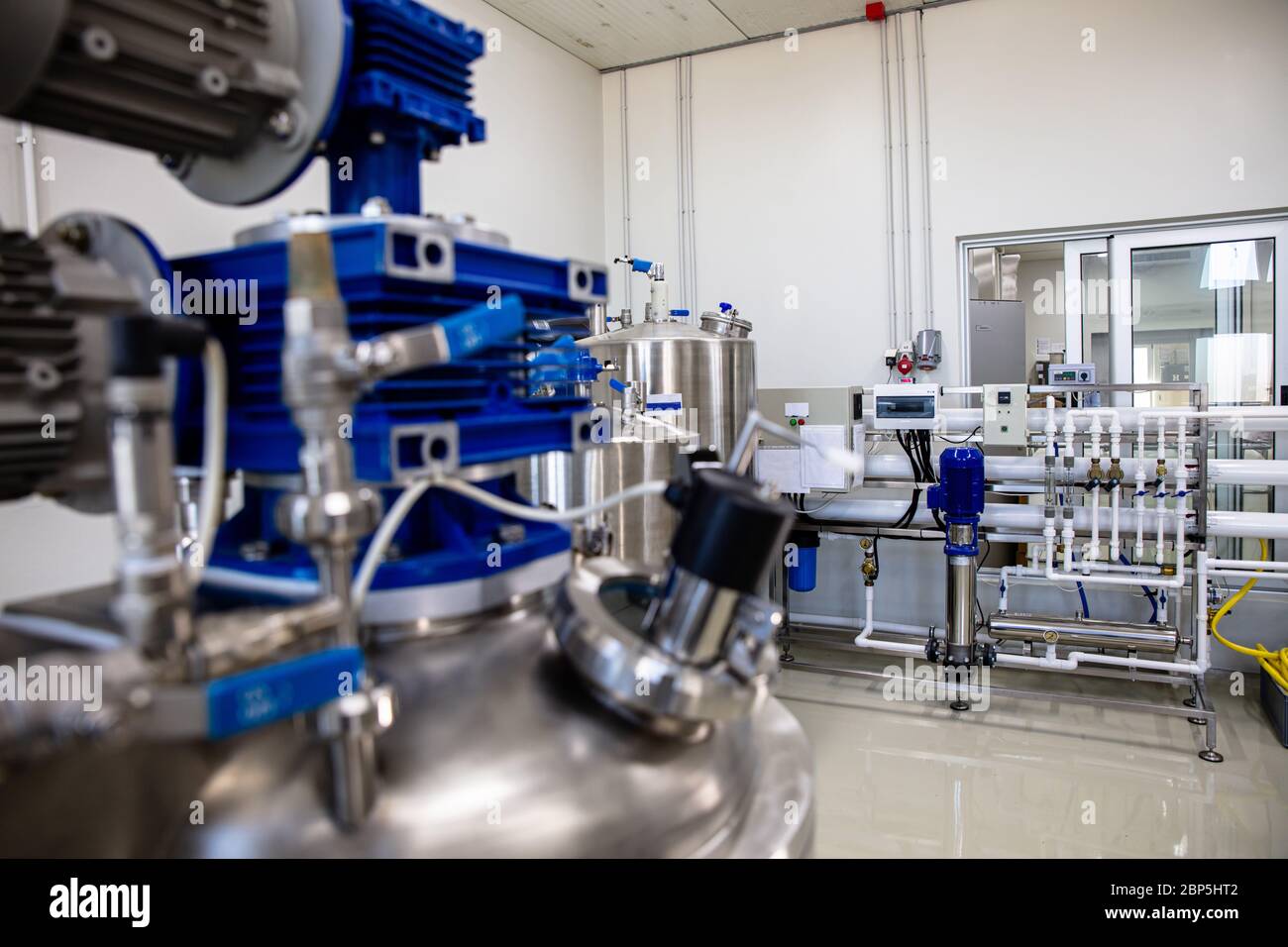 Cosmetic industry equipment and production process Stock Photo Alamy