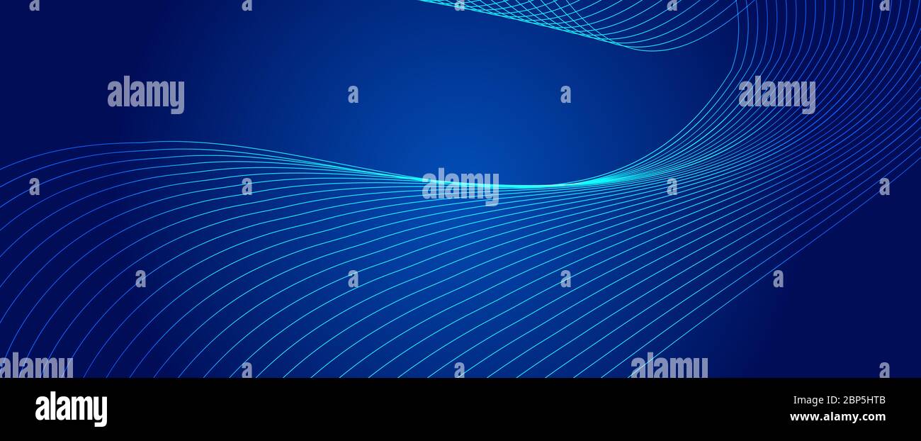 Blue elegant lines, abstract internet technology background Stock Photo ...