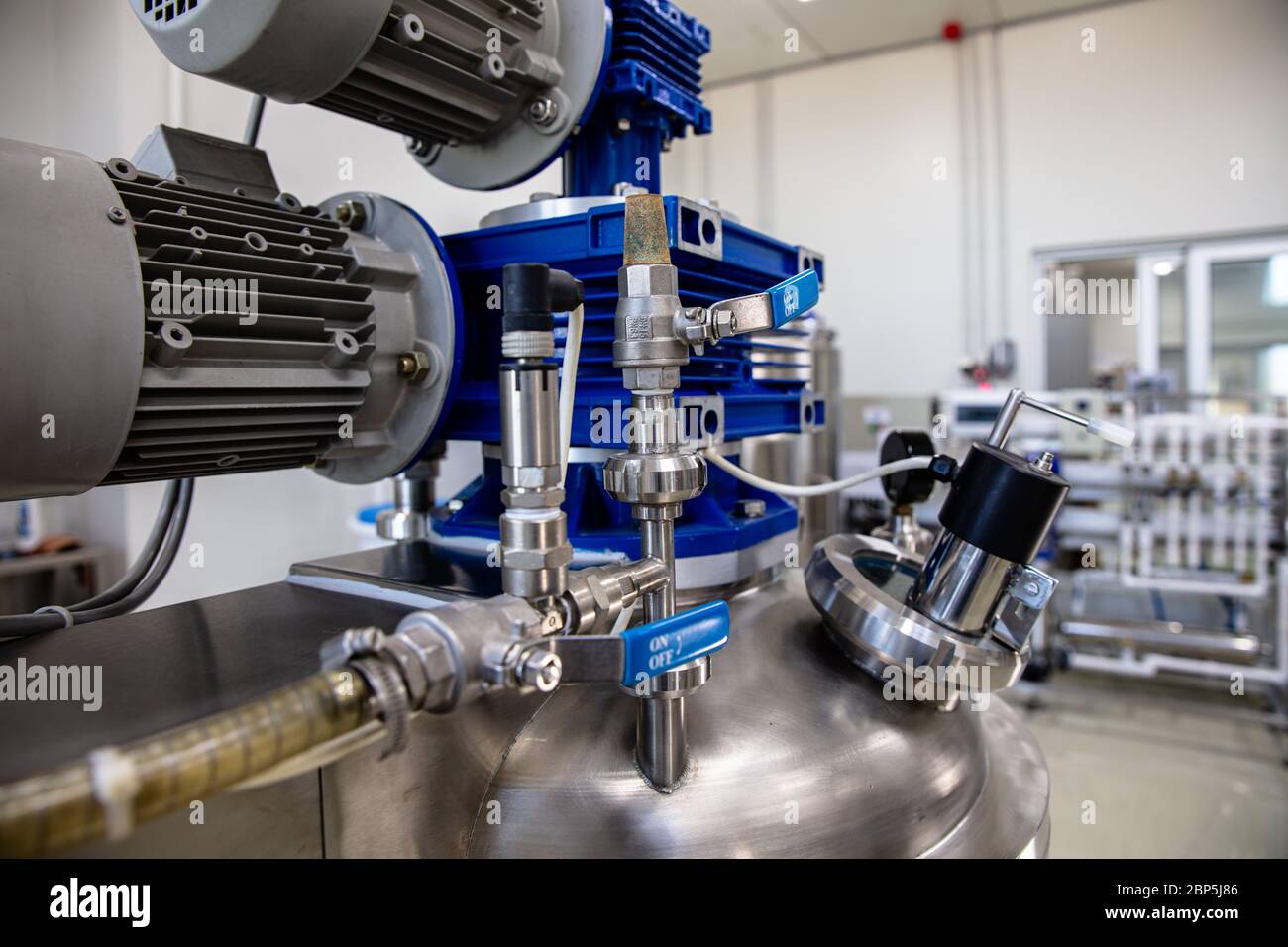 Cosmetic industry equipment and production process Stock Photo Alamy