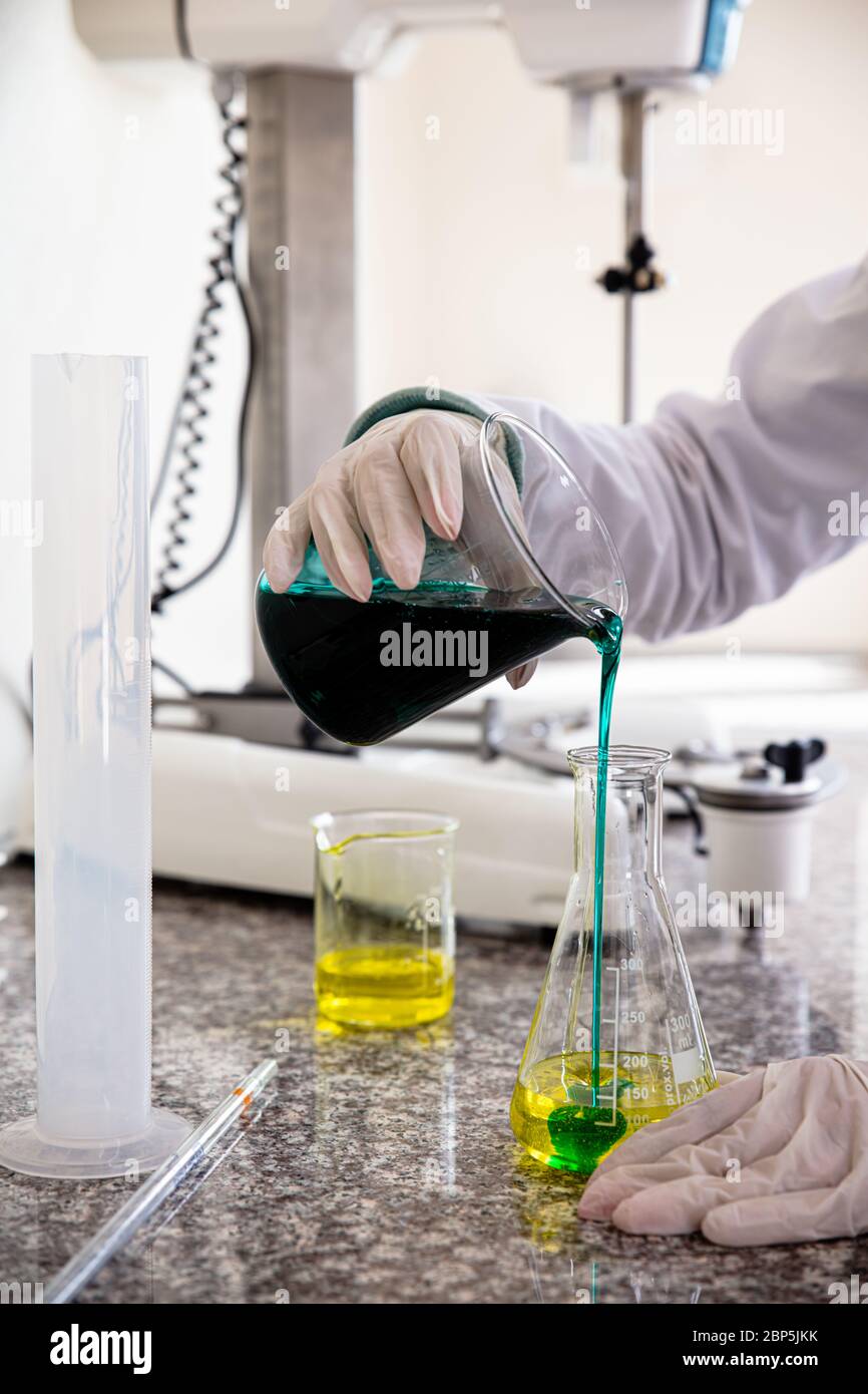 Cosmetic industry equipment and production process Stock Photo Alamy