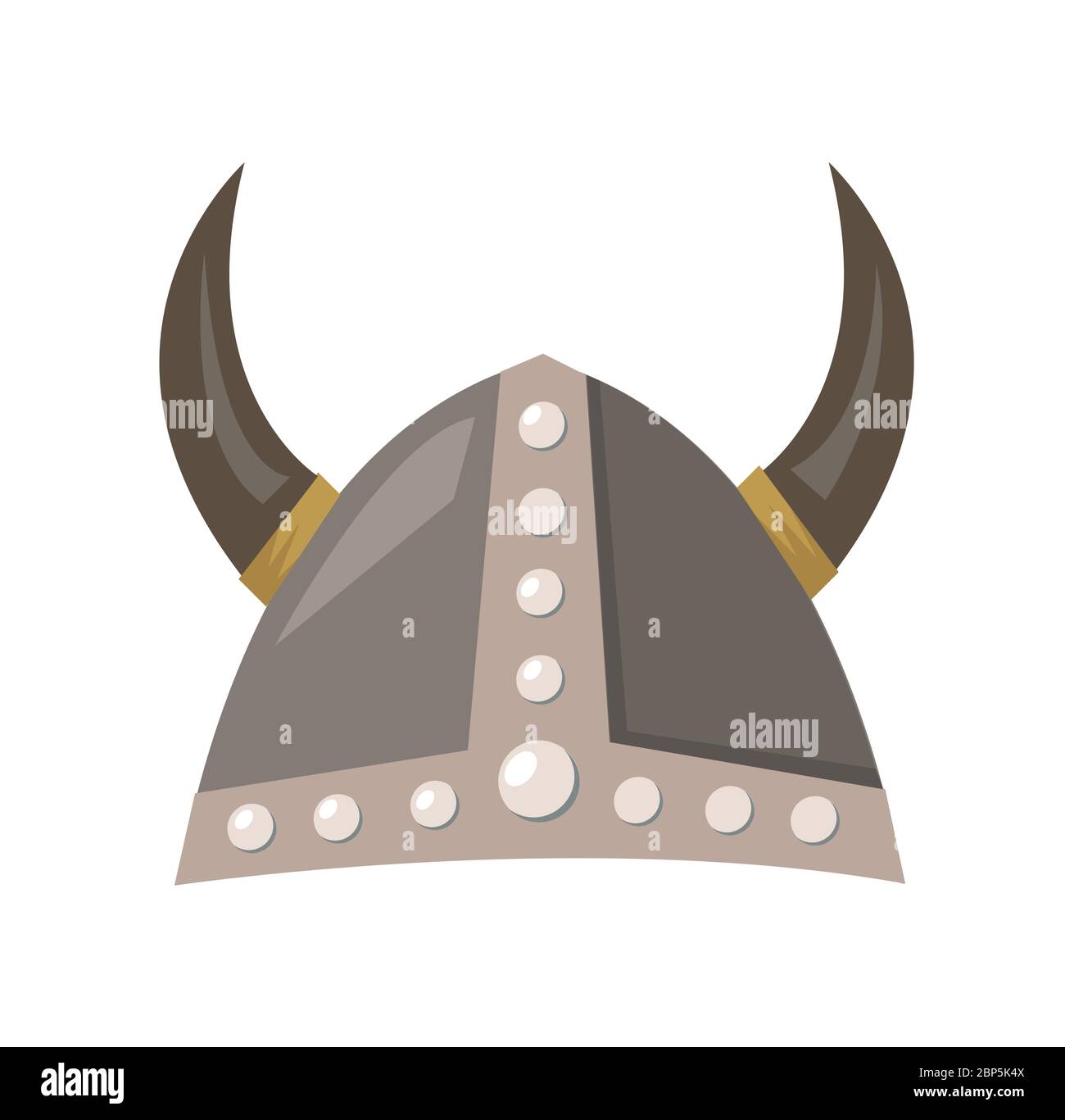 Helmet Viking Logo Template Stock Vector