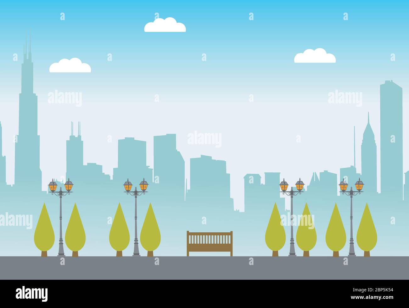 Vector illustration of urban skylines Stock Vector Image & Art - Alamy