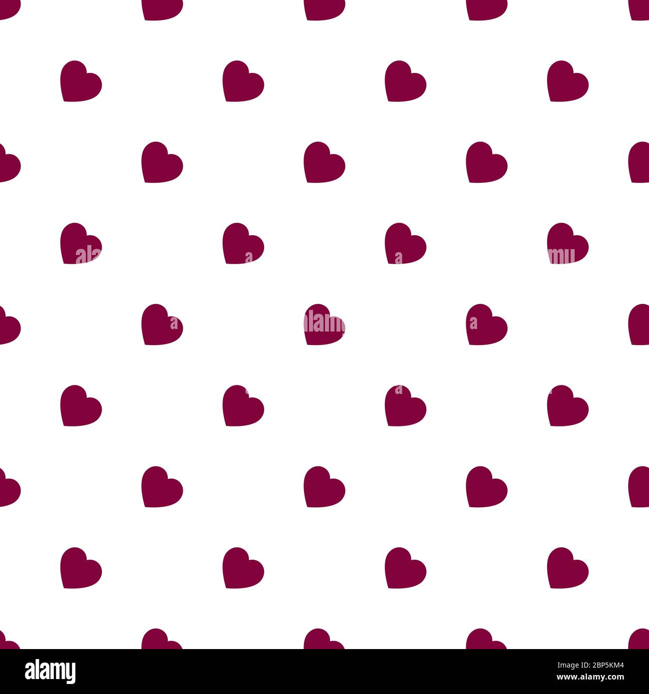Red heart seamless pattern on white background vector. Love Minimalist ...