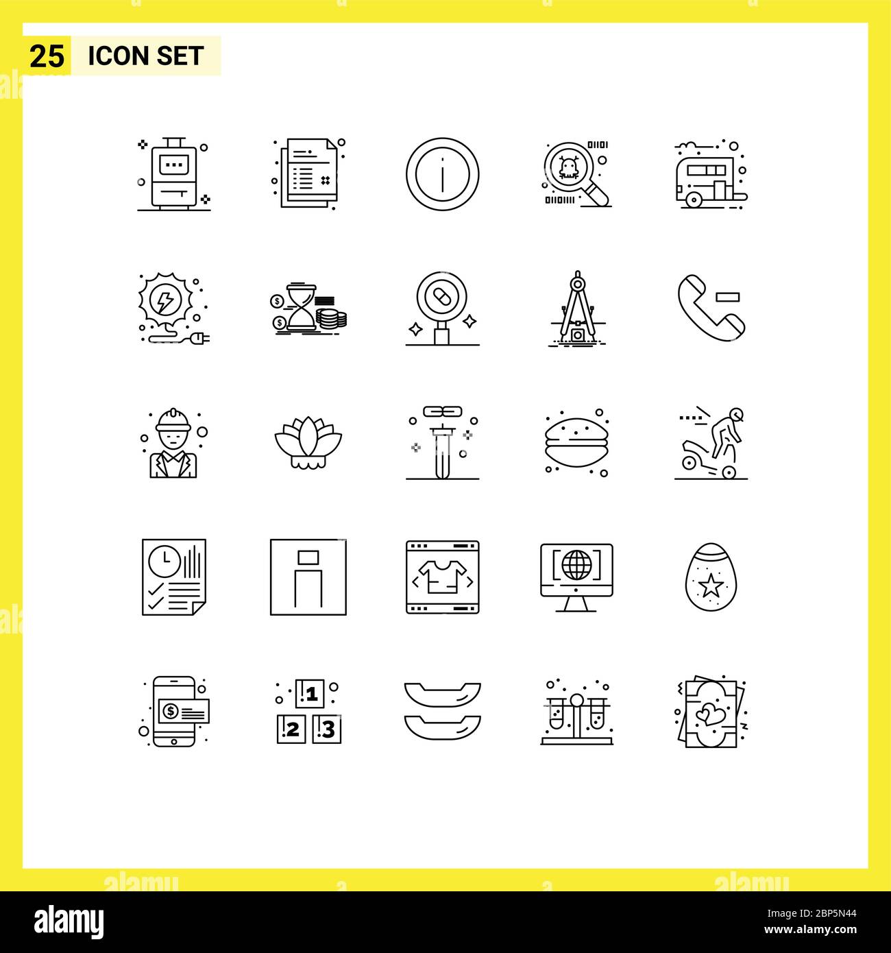 Caravan electricity Stock Vector Images - Alamy