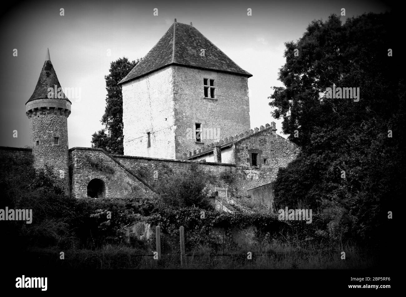 Loire valley countryside Black and White Stock Photos & Images - Alamy