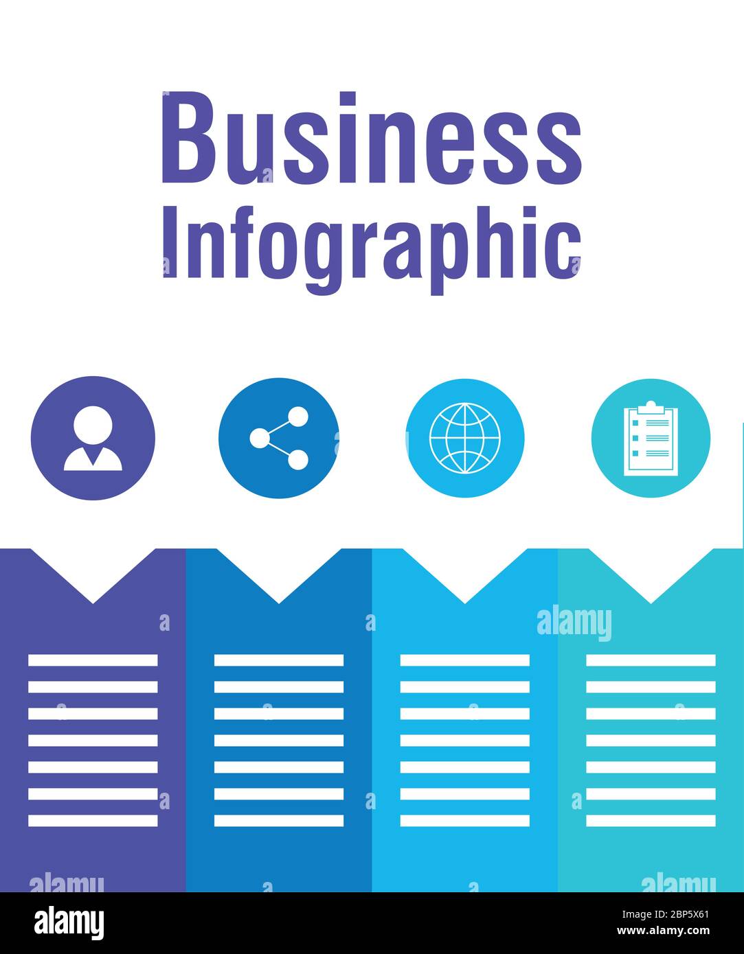 business infographic with circular icons Stock Vector Image & Art - Alamy