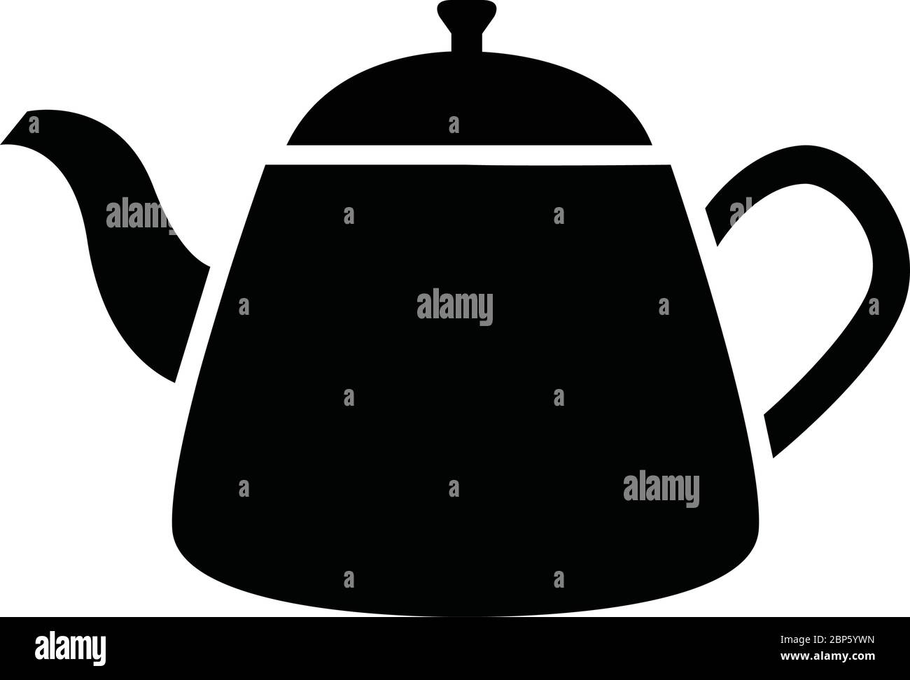 Cartoon tea pot Black and White Stock Photos & Images - Alamy