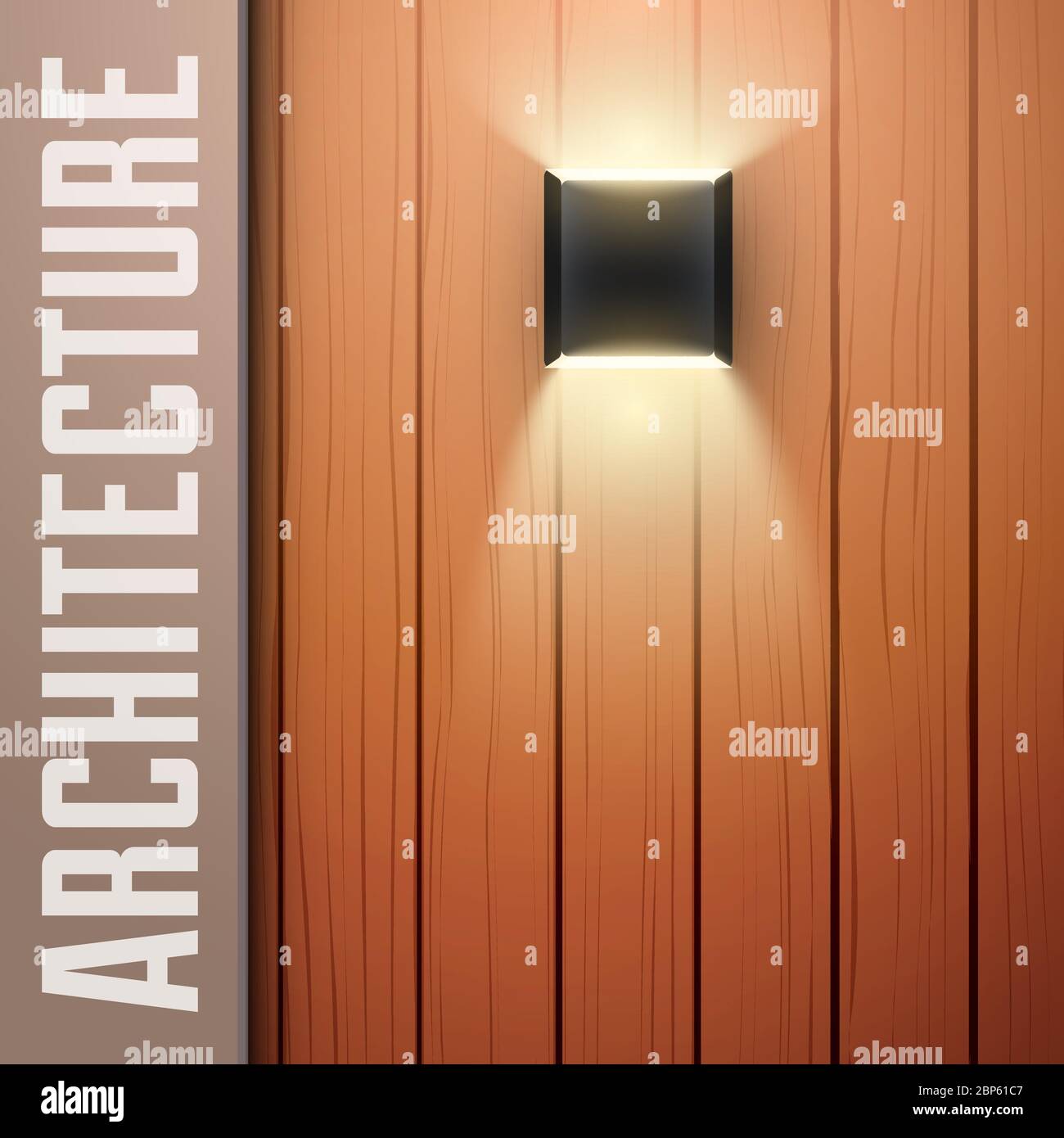 Cover with Wooden wall and vintage lamp Stock Vector Image & Art Alamy