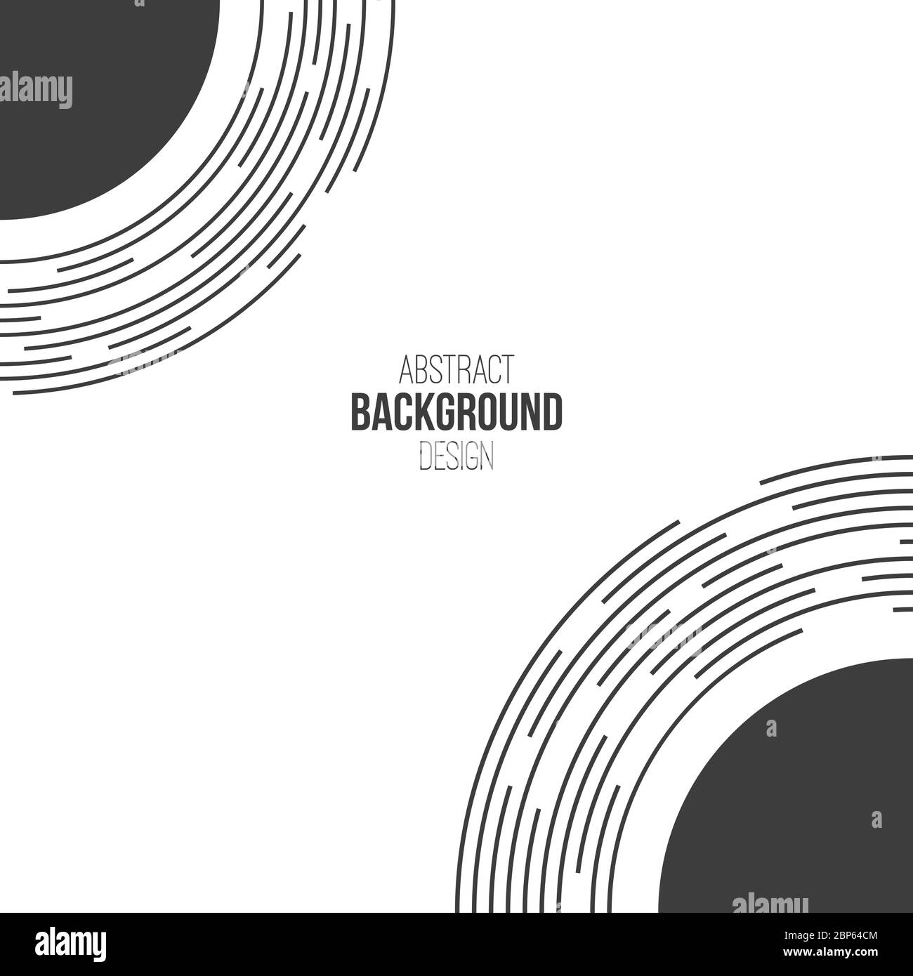 Abstract background of rounded dotted lines and filled shapes ...