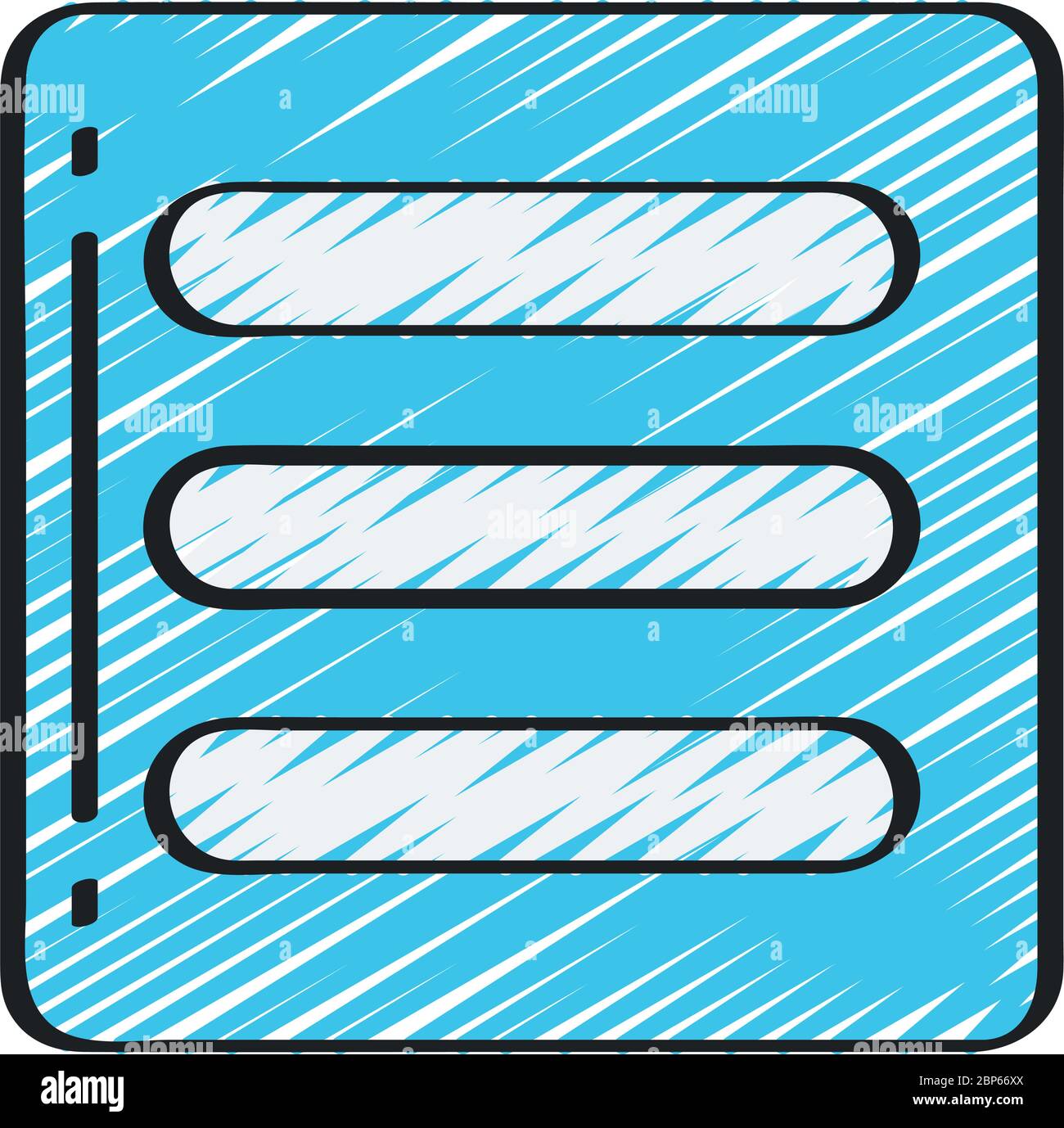 Hamburger style menu icon representing ‘Menu’ Stock Vector Image & Art ...