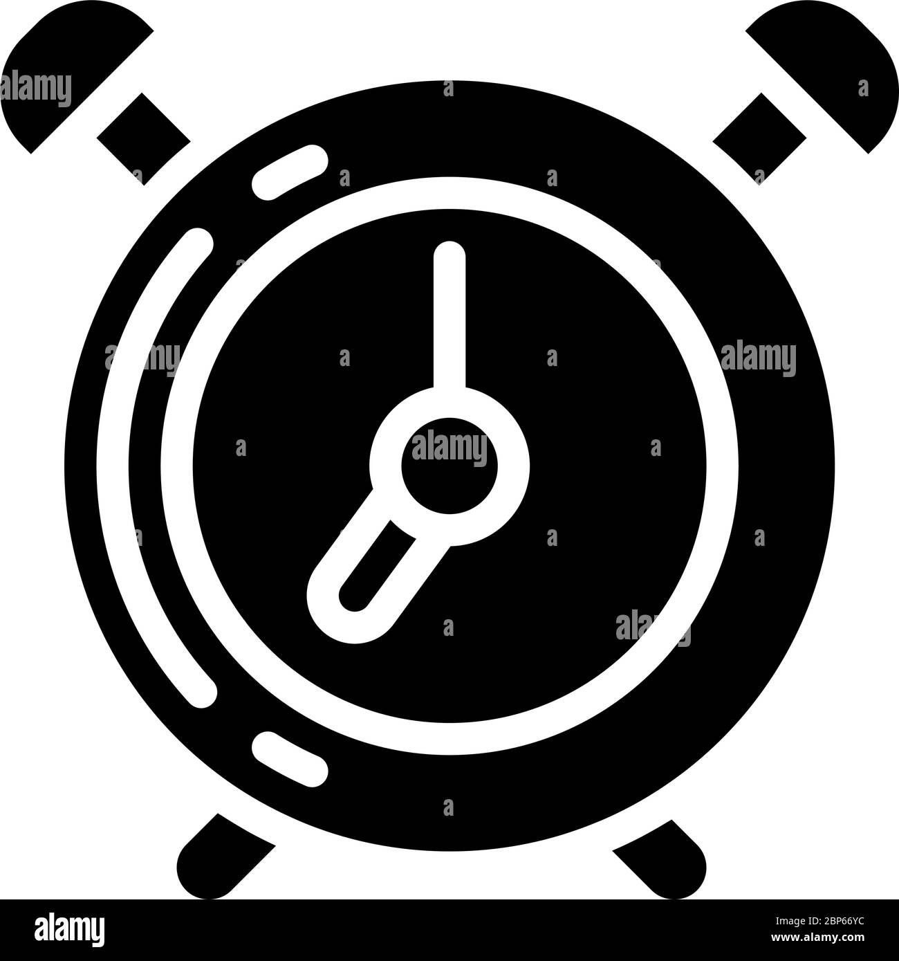 Alarm Clock icon representing ‘Alarm’ Stock Vector